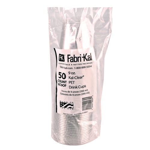 Fabri-Kal Kal-clear Pet Cold Drink Cups 9 Oz Clear Old Fashioned 50/sleeve 20 Sleeves/Case