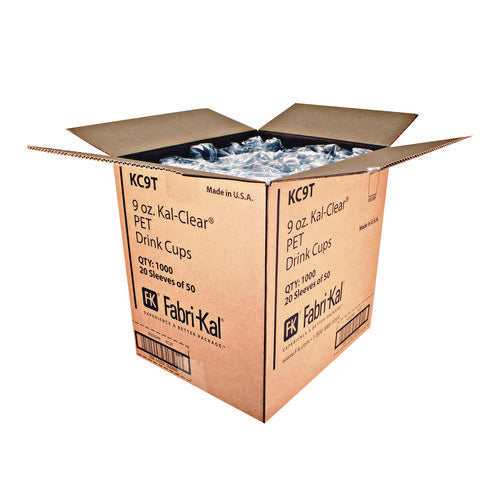 Kal-Clear PET Cold Drink Cups, 10 oz, Clear, 50/Bag, 20 Bags/Carton Kal-Clear PET Cold Drink Cups, 10 oz, Clear, 50/Bag, 20 Bags/Carton