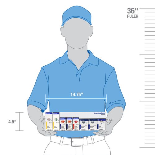 First Aid Only Retrofit Clean Treat And Protect 135 Pieces Plastic Case