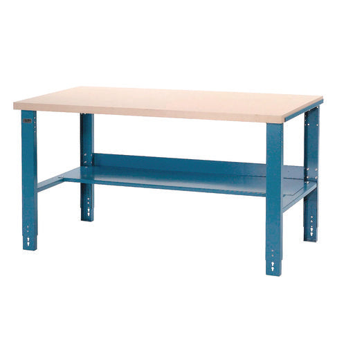 Global Industrial Industrial Workbench Bench-in-a-box 3000 Lbs 60x30x29.75 To 36.75 Blue