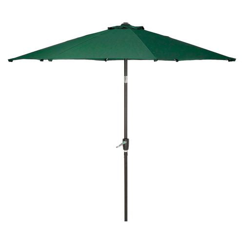 Global Industrial Outdoor Umbrella With Tilt Mechanism 102" Span 94" Long Green Canopy Black Handle