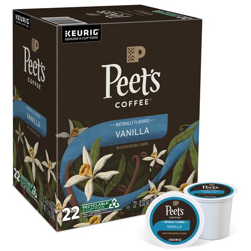 Peet's Coffee & Tea Vanilla K-cups 0.33 Oz K-cup 22/box