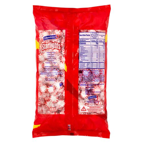 Colombina Peppermint Starlight Mints 5 Lb Bag 3/Case