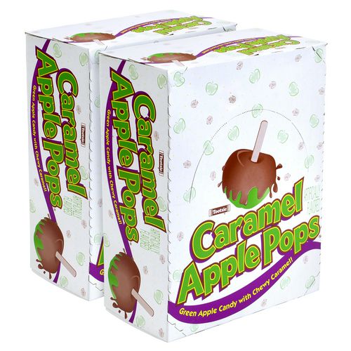 Tootsie Roll Caramel Apple Pops 0.63 Oz Individually Wrapped 48/box 2 Boxes/Case