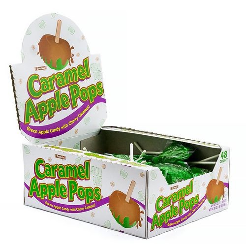 Tootsie Roll Caramel Apple Pops 0.63 Oz Individually Wrapped 48/box 2 Boxes/Case