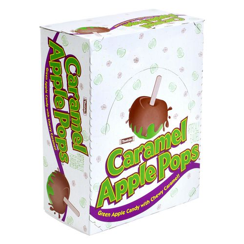 Tootsie Roll Caramel Apple Pops 0.63 Oz Individually Wrapped 48/box 2 Boxes/Case