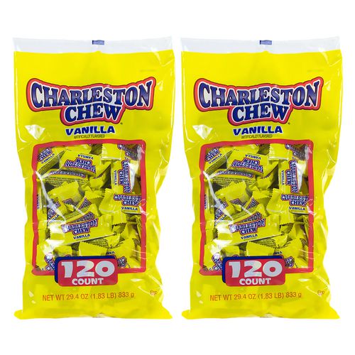 Charleston Chews Snack Size Chocolate Candy 0.25 Oz Individually Wrapped 120/bag 2 Bags/Case