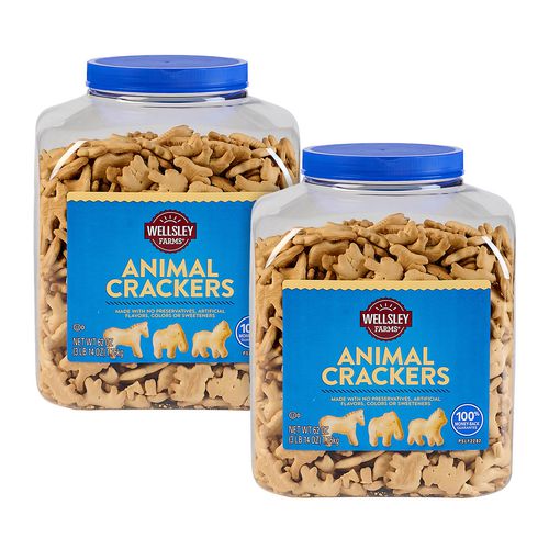 Wellsley Farms Animal Crackers 62 Oz Tub 2/Case