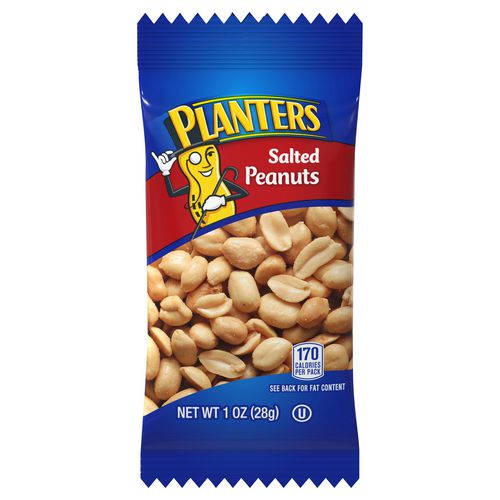 Planters Salted Peanuts 1 Oz Pouch 48/box 2 Boxes/Case