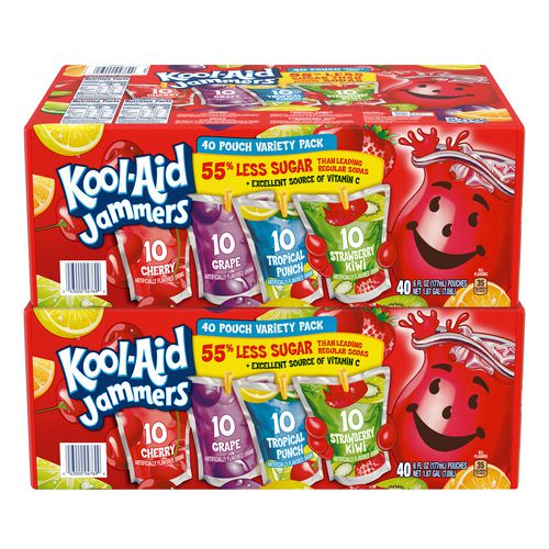 Kool-Aid Jammers Juice Pouch Variety Pack 6 Oz Pouch 80/Case