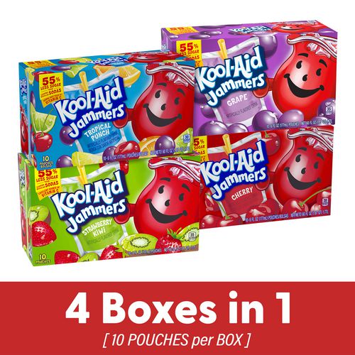 Kool-Aid Jammers Juice Pouch Variety Pack 6 Oz Pouch 80/Case