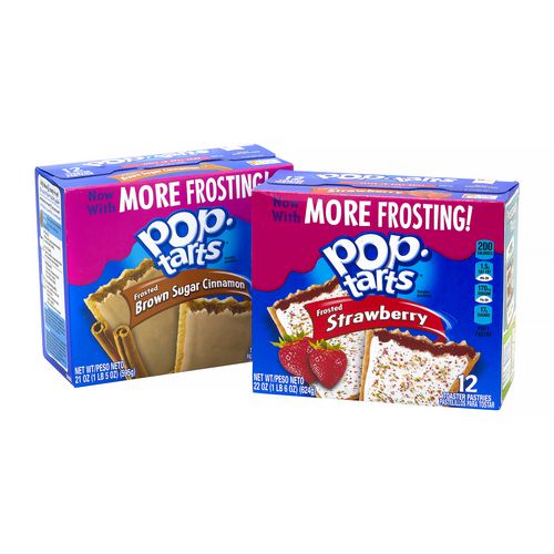 Kellogg's Pop Tarts Brown Sugar Cinnamon/strawberry 2/pouch 24 Pouches Box 2 Boxes/Case