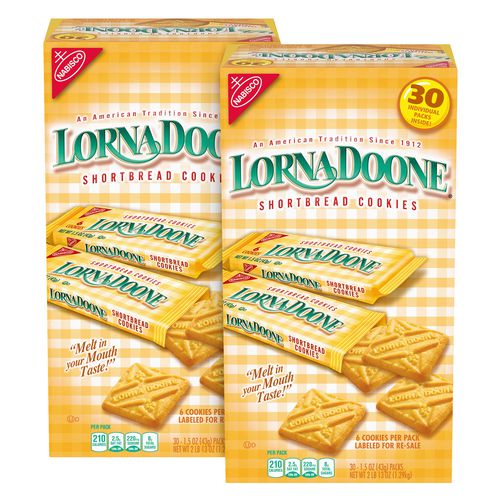 Nabisco Lorna Doone Shortbread Cookies 1.5 Oz Packet 30/box 2 Boxes/Case