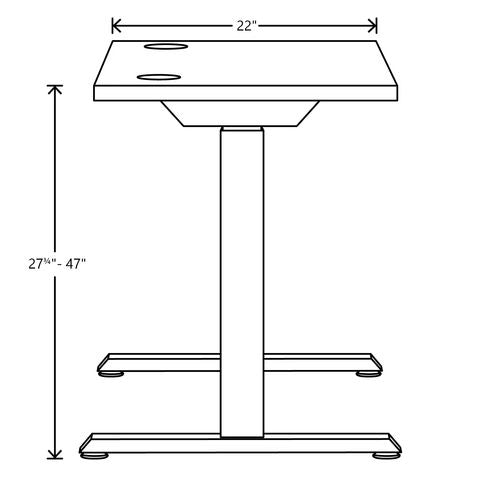 HON Coordinate Height Adjustable Desk Bundle 2-stage 58"x22"x27.75" To 47" Florence Walnut\black