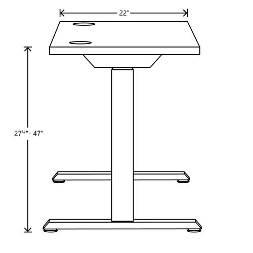 HON Coordinate Height Adjustable Desk Bundle 2-stage 70"x22"x27.75" To 47" Pinnacle\black