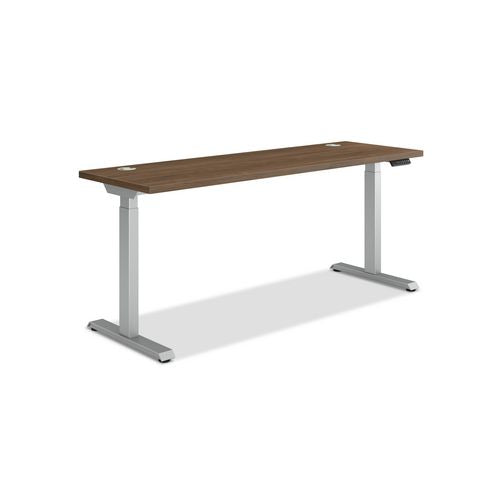 HON Coordinate Height Adjustable Desk Bundle 2-stage 70"x22"x27.75" To 47" Pinnacle\silver