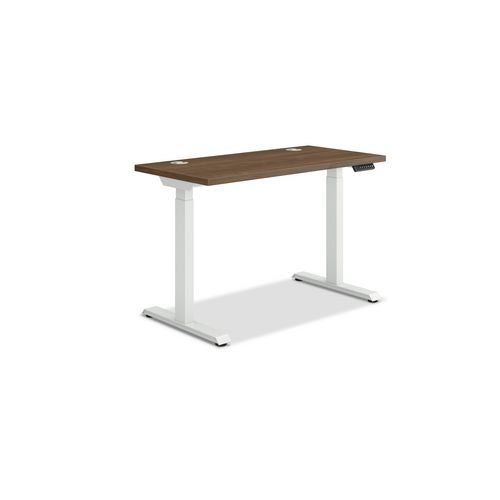 HON Coordinate Height Adjustable Desk Bundle 2-stage 46"x22"x27.75" To 47" Pinnacle\designer White