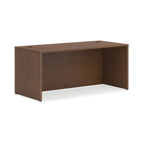 HON Mod Double Pedestal Desk Bundle 66"x30"x29" Sepia Walnut