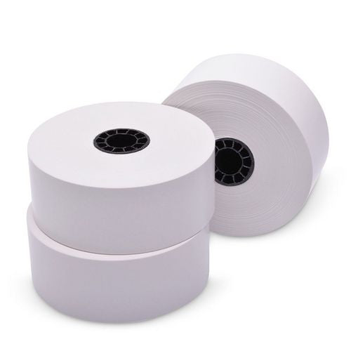 Iconex Sticky Media 1.57"x270 Ft White 12 Rolls/Case