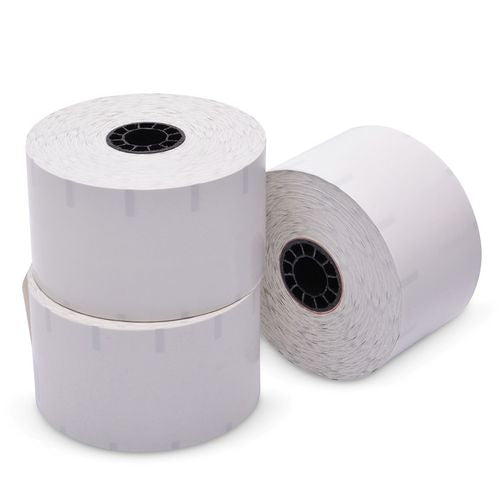 Iconex Sticky Media 2.28"x350 Ft White 12 Rolls/Case