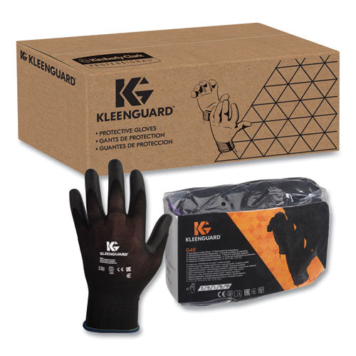 KleenGuard G40 Polyurethane Coated Gloves Medium Black 12 Pairs/pack