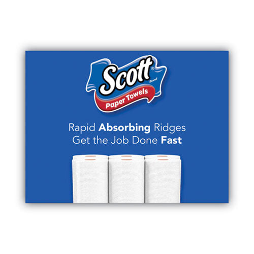 Scott Choose-a-sheet Mega Kitchen Roll Paper Towels 1-ply 7.31x11 White 100/roll 15 Rolls Carton