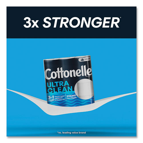 Cottonelle Ultra Cleancare Toilet Paper Strong Tissue Mega Rolls Septic Safe 1-ply White 284/roll 12 Rolls/pack 48 Rolls/Case