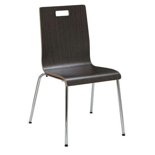 KFI Studios Pedestal Table With Four Espresso Jive Series Chairs Round 36" Diax29h Crisp Linen