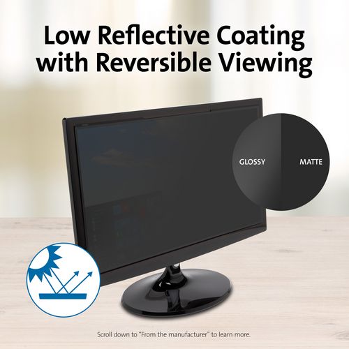 Kensington Magnetic Monitor Privacy Screen For 21.5" Widescreen Flat Panel Monitors 16:9 Aspect Ratio