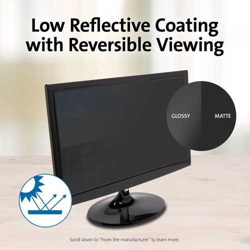 Kensington Magnetic Monitor Privacy Screen For 23" Widescreen Flat Panel Monitors 16:9 Aspect Ratio