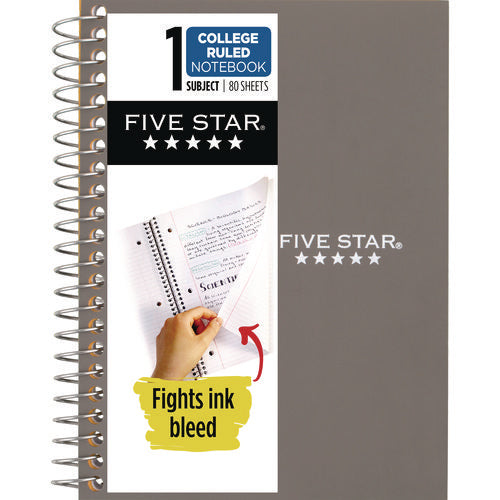 Five Star Wirebound Notebook 1-subject Medium/college Rule Randomly Assorted Cover Color (80) 7.5x5.5 Sheets