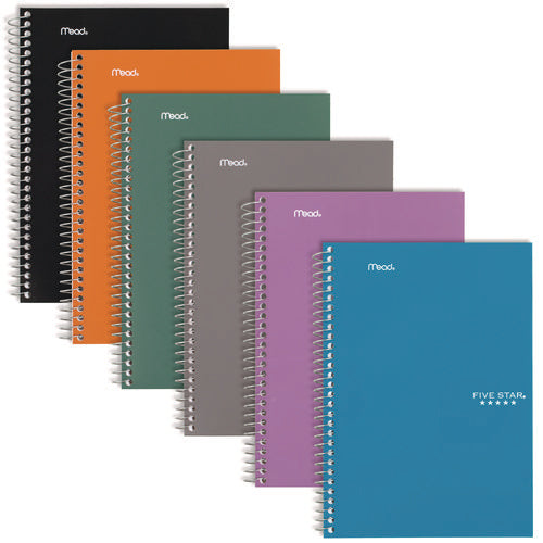 Five Star Wirebound Notebook 2-subject Medium/college Rule Randomly Assorted Cover Color (80) 9.6x6 Sheets