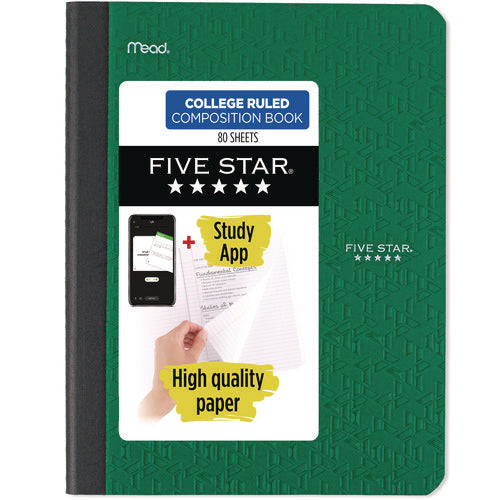 Five Star Composition Book Medium/college Rule Randomly Assorted Cover Color (80) 9.75x7.5 Sheets