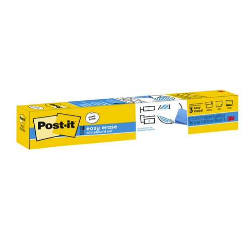 Post-it Easy Erase Permanent Marker Whiteboard Surface 36x24 White Surface