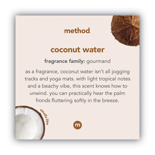 Method Gel Hand Wash Coconut Waters 12 Oz Pump Bottle