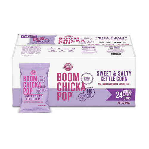 ANGIES BOOMCHICKAPOP Popcorn Sweet And Salty 1 Oz Bag 24/Case