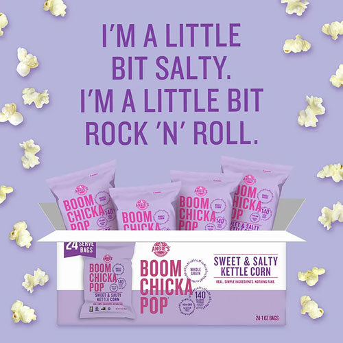 ANGIES BOOMCHICKAPOP Popcorn Sweet And Salty 1 Oz Bag 24/Case