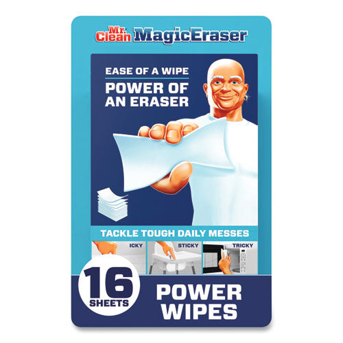 Mr. Clean Magic Eraser Sheets 3.5x5.8 0.03" Thick White 16 Sheets/pack 4 Packs/Case