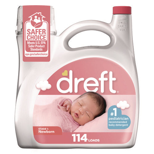 Dreft Ultra Laundry Detergent Baby Powder Scent 150 Oz Bottle 4/Case