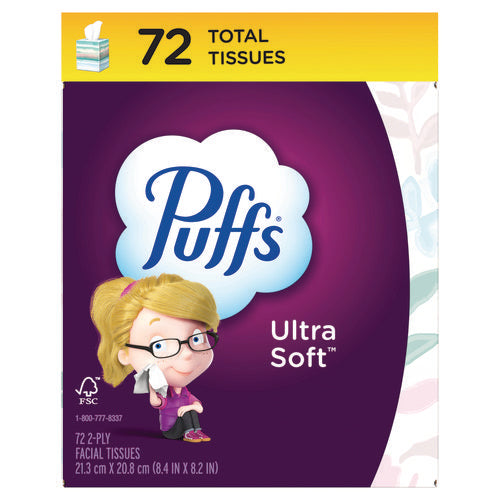 Puffs Ultra Soft Facial Tissue 2-ply White 72 Sheets/box