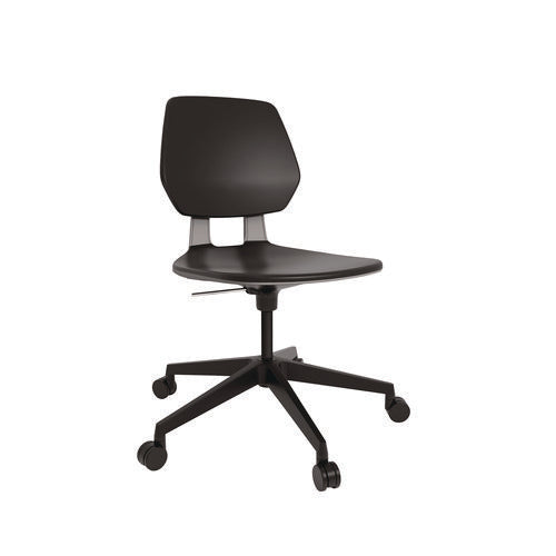 Safco Commute Task Chair Supports Up To 275 Lb 18.25" To 22.25" Seat Height Black Seat Black Back Black Base