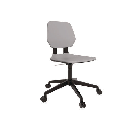 Safco Commute Task Chair Supports Up To 275 Lbs 18.25" To 22.25" Seat Height Gray Seat Gray Back Black Base