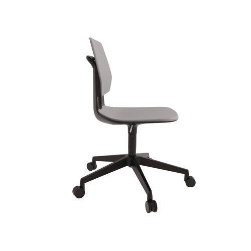 Safco Commute Task Chair Supports Up To 275 Lbs 18.25" To 22.25" Seat Height Gray Seat Gray Back Black Base