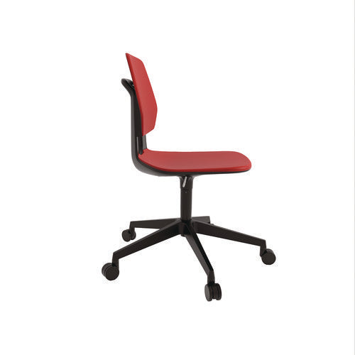 Safco Commute Task Chair Supports Up To 275 Lbs 18.25" To 22.25" Seat Height Red Seat Red Back Black Base