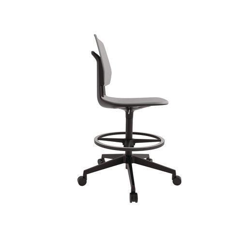 Safco Commute Extended Height Task Chair Supports Up To 275 Lbs 18.25" To 22.25" Seat Height Gray/black