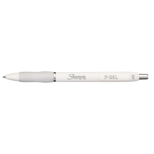 Sharpie S-Gel S-gel Fashion Barrel Pen Retractable Medium 0.7 Mm Assorted Color Ink White Barrel 4/pack