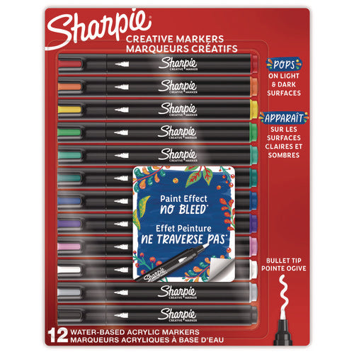 Sharpie Creative Markers Medium Bullet Tip Assorted Colors 12/pack