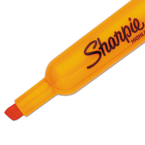 Sharpie Tank Style Highlighters Orange Ink Chisel Tip Orange Barrel Dozen