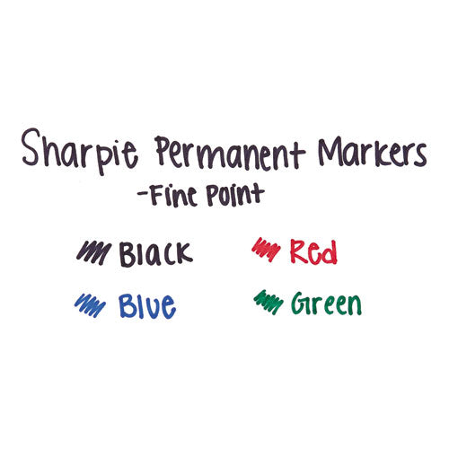 Sharpie Fine Tip Permanent Marker Fine Bullet Tip Red Dozen