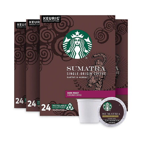 Starbucks Sumatra Coffee K-cups Sumatran 0.4 Oz K-cup 96/box